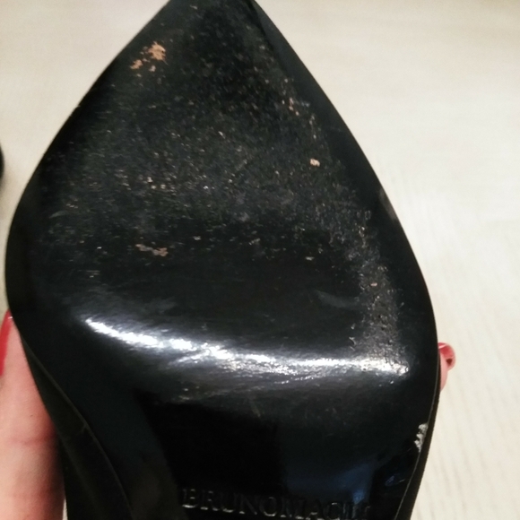 Bruno Magli Mink PomPom pointy toe Heels - Picture 7 of 7